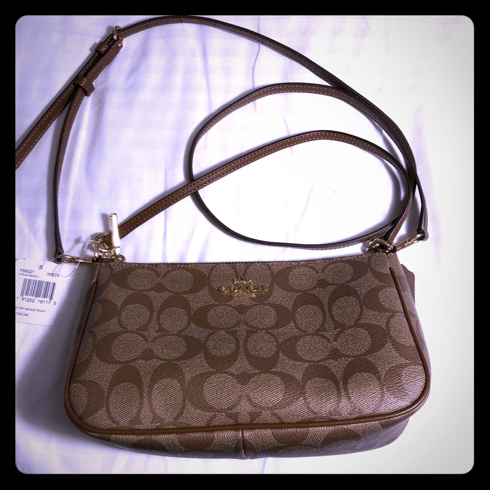 NWT Coach Crossbody Top Handle Pouch
